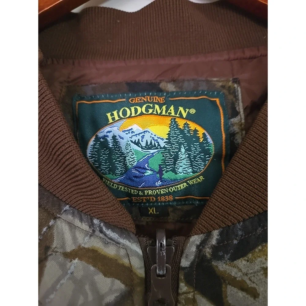Vintage Hodgman Jacket Mens XL 90s Camo Hunting Bomber Puffer Coat Outdoor Vtg